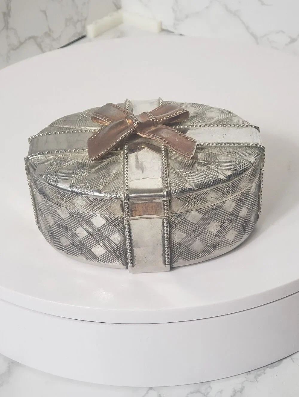 GODINGER SILVER ART CO. Silver-Plated Trinket Box